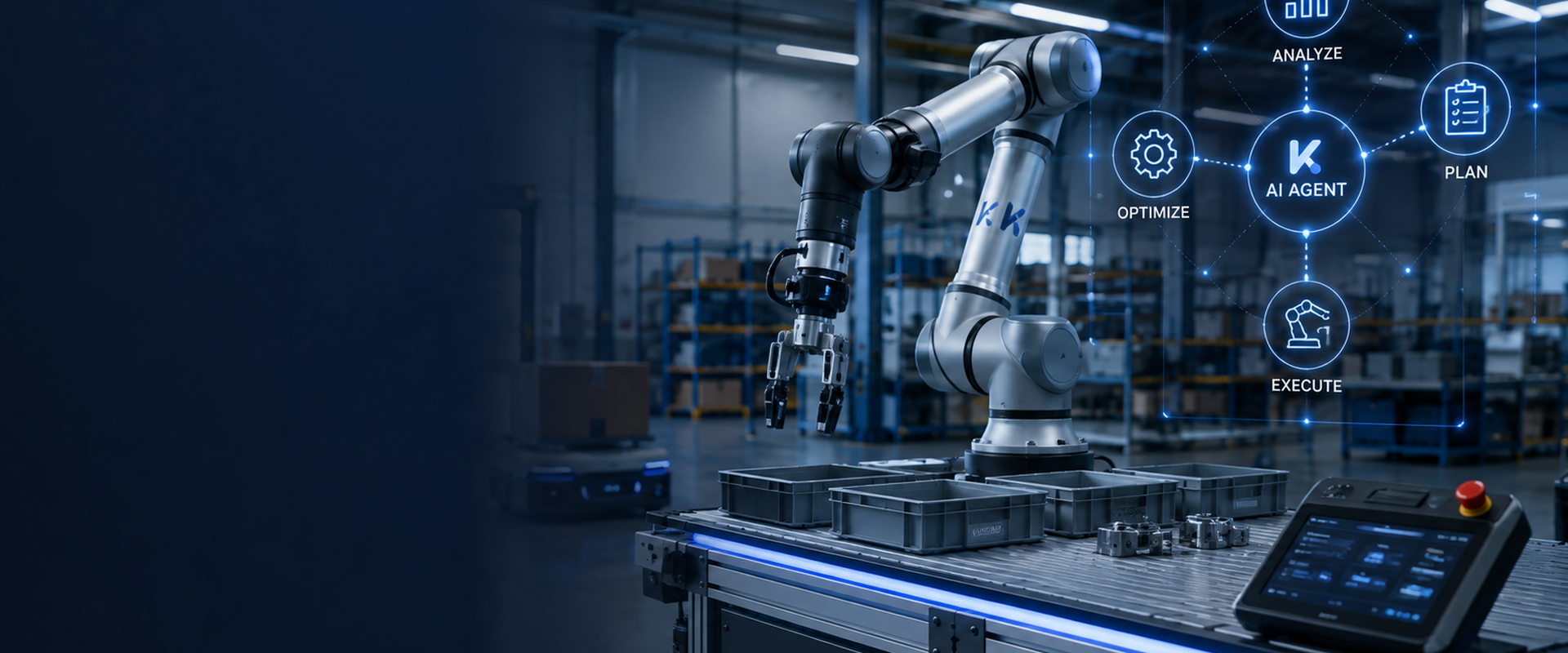 KMUrobotics AI-gestützte Robotik und Agenten im industriellen Einsatz
